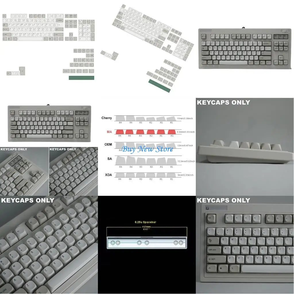 

20ce 131 Kkey retro Минималистский PBT Dyesublimation Keycap Установите Maprofile Keycaps