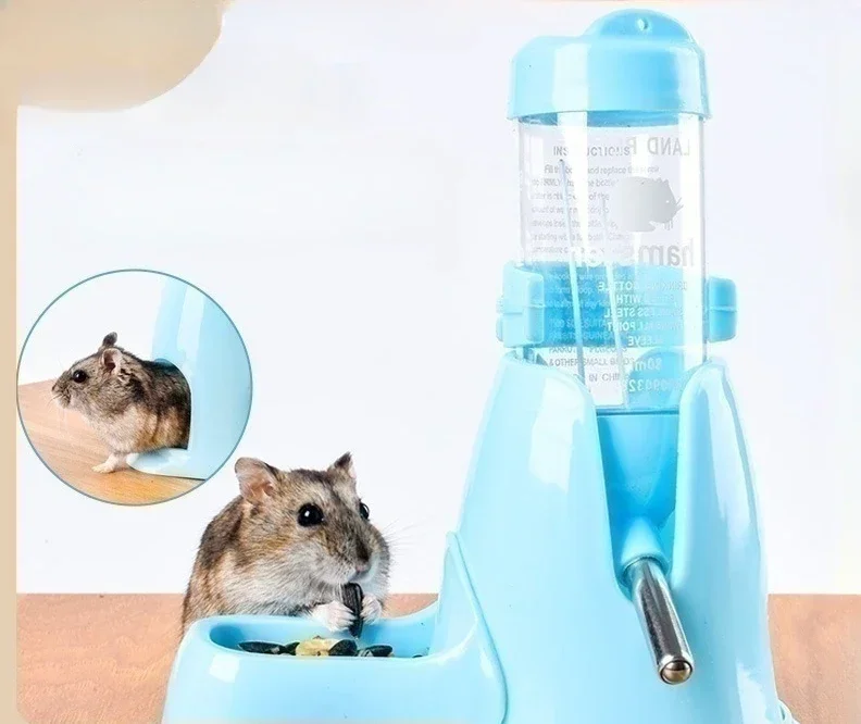 

Water Feeder Small Animals Automatic Dispenser Drinking Water Bottle Bowls Dish with Food Container Hamster Accessories