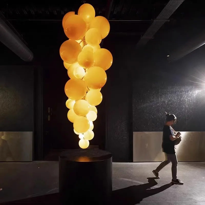 

2026 for Ballon chandelier lamp Luxury Italy Grape Lighting for living room staircase Villa Hotel Hall Designer pendent