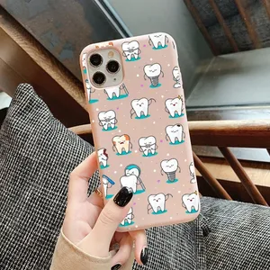 IPhone -Zahnarzttender Telefonabdeckung, Fall von fester Farbe, 14, 11, 12, 13, Mini, Pro, XS, Max, 8, 7, 6, 6s, plus, x, xr 11 Hauptverkäufe iPhone -Zahnabdeckungen - №11