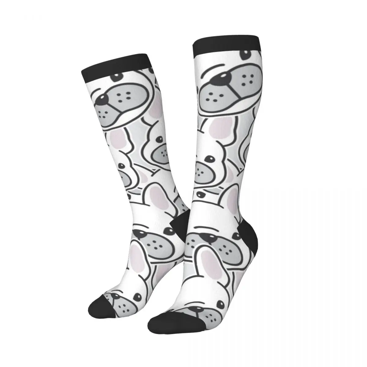 Unisex Socks French Bulldog Puppy Face Dog Head Pattern Casual Harajuku Business Socks