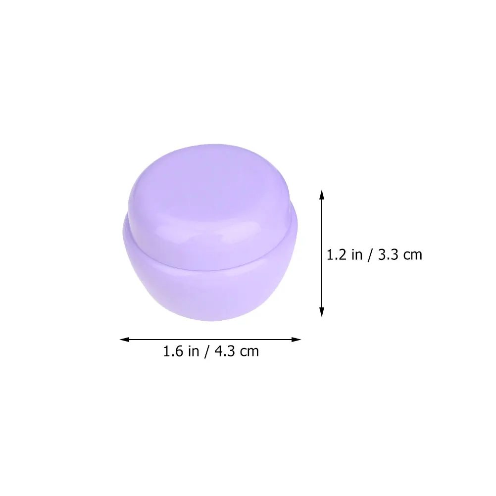 

15 Pcs Mushroom Cream Jar Comestic Jars Pouch Travel Containers Purple Skin Care Lotion Squeeze Bottle