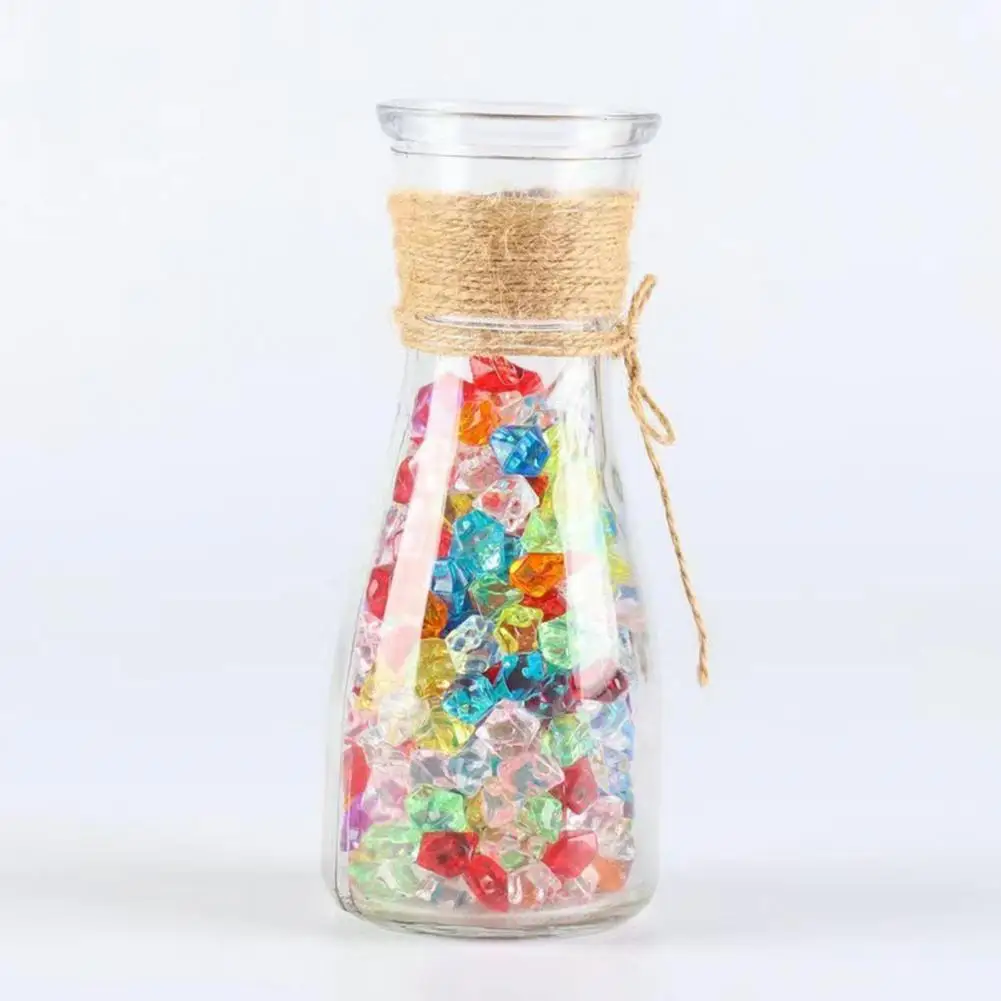 Fake Acrylic Diamond Item Display Effect Enhancer 50pcs Acrylic Diamond Wedding Decor Fake Ice Cubes Vase Fillers for Diy