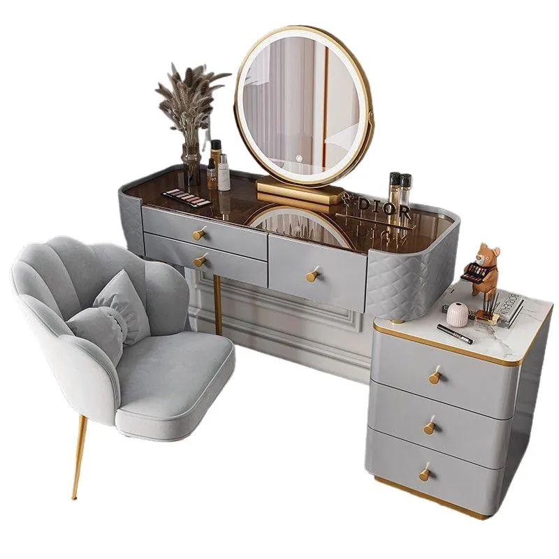 

Dresser glass light luxury Nordic style high-end bedroom modern simple small apartment