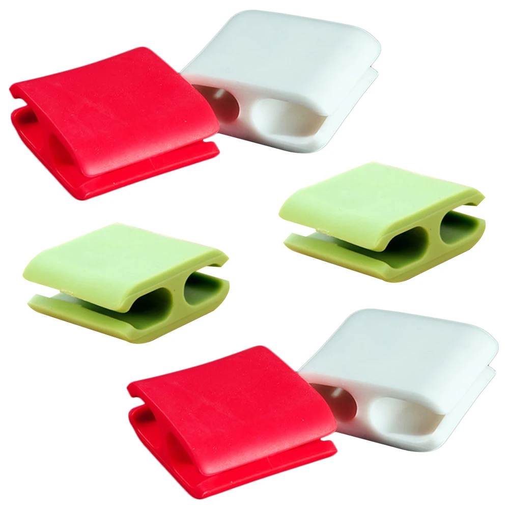 

6pcs Cable Organizer Durable Silicone Wire Holder for Cords Electric Retainer Power Cord Processor Home Office Solution