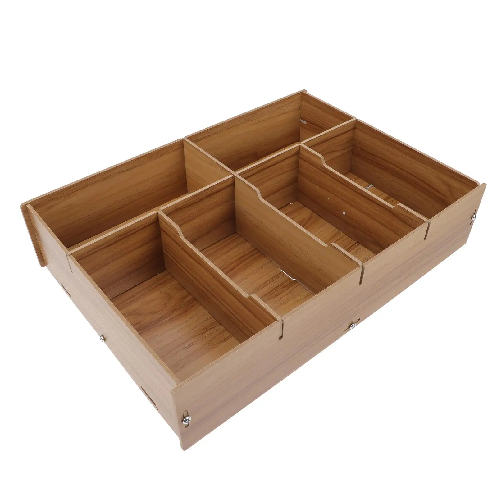 Wooden Cash Multi grid Storage Box for Desk Tidy Environmental Wooden Cash ganizers Protection Change Holder Container