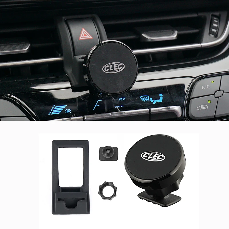 Car mobile phone holder magnetic gps holder air vent mount stand bracket phone clip for Toyota CHR CH-R 2018 2019 2020 2021