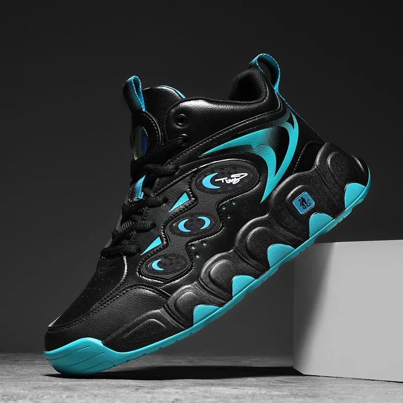 Plus Große Größe 50 51 52 53 54 Herren Basketballschuhe Leder Sneakers Knöchel Sportschuhe Anti-Rutsch Winter Plüsch Super Warm Neu – Detail 17