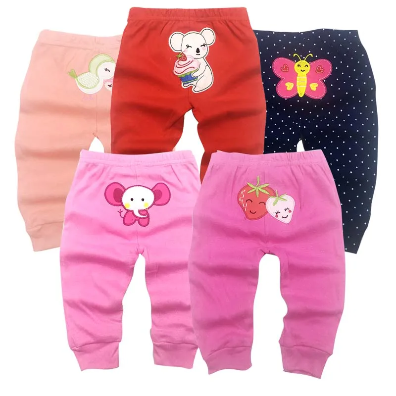 5Packs Unisex Baby Pants Spring Summer Kids Harem PP Trousers Cotton Knitted Boy Girl Toddler Leggings Newborn Infant Clothing