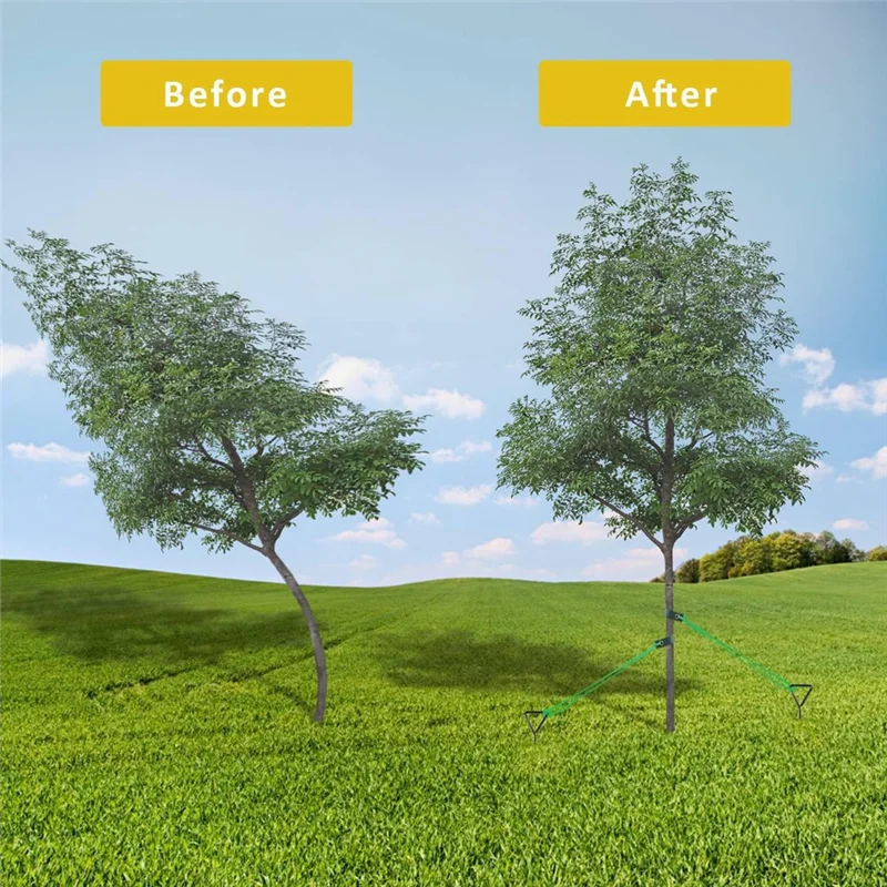 

Tree Stake Kit, Heavy Duty Spiral Tree Stakes And Supports For Leaning Trees And Young Trees Straightening-AU47