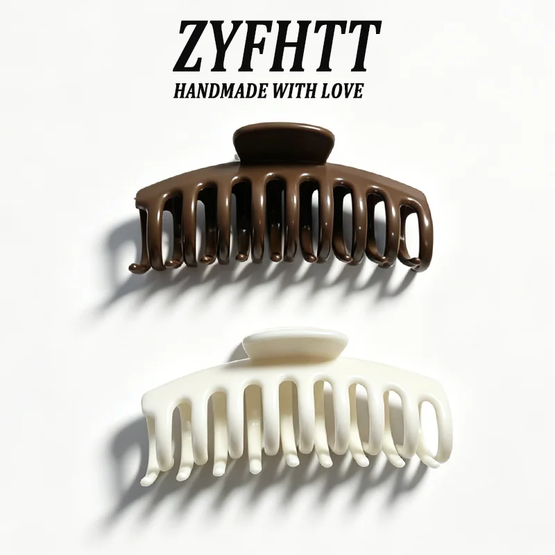 1/5 Stück ZYFHTT Weiche Silikon-Haarspange für Frauen, Täglicher Gebrauch, Koreanischer Stil, Haifischklammer, Modische Mädchen-Haarspange – Detail 20