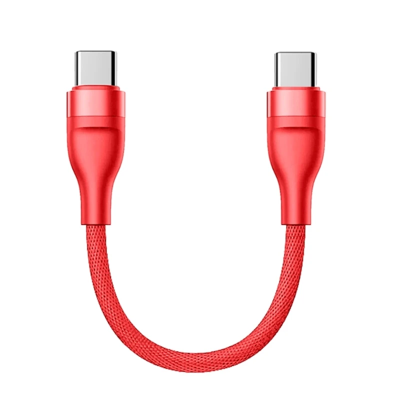 66W USB C Short Cable 25CM for Fast Charging and Data Transfer 480Mbps