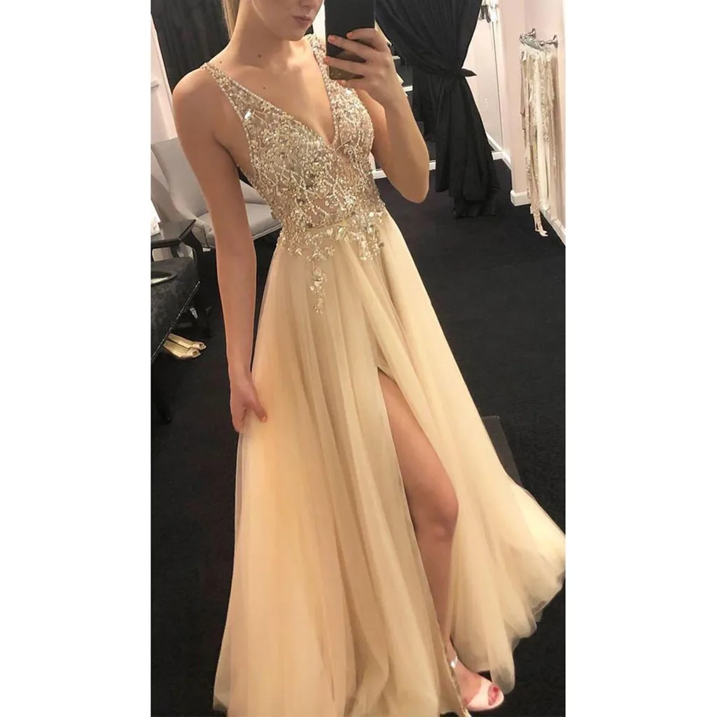 Siatkowa cekinowa sukienka z dekoltem w serek kobiety 2024 nowe sukienki koktajlowe Backless lato Maxi długa obcisła elegancka sukienka Vestidos