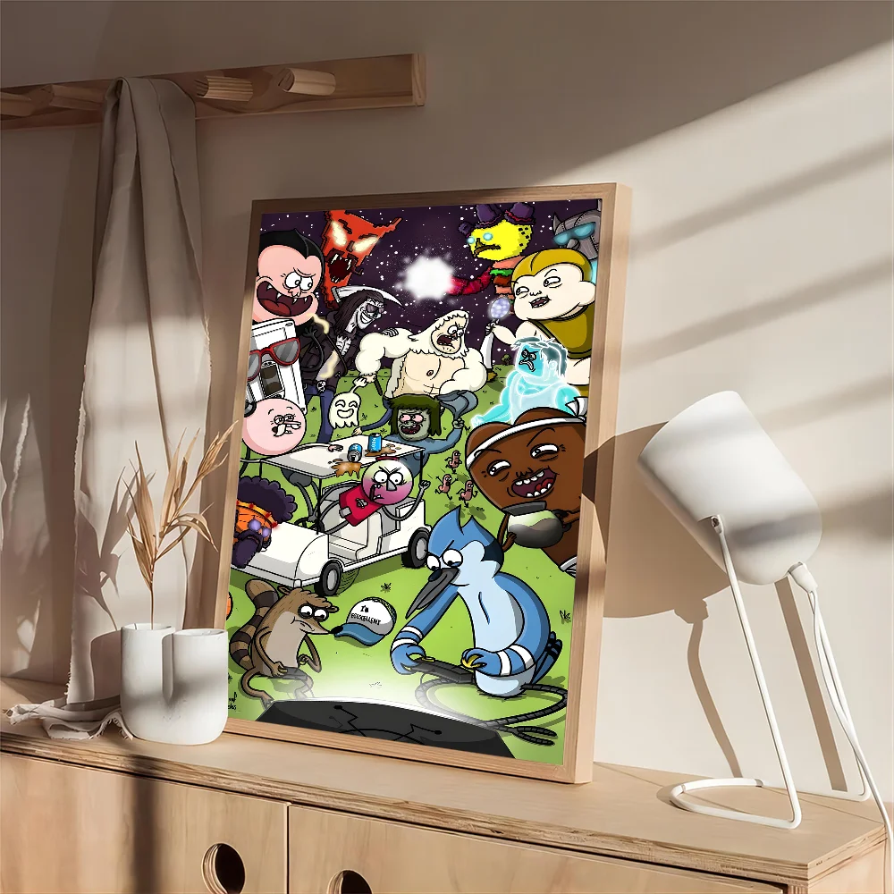 R-Regelmatige Cartoon Show Whitepaper Poster Fancy Muursticker Voor Woonkamer Bar Decoratie Decor Kunst Muurstickers