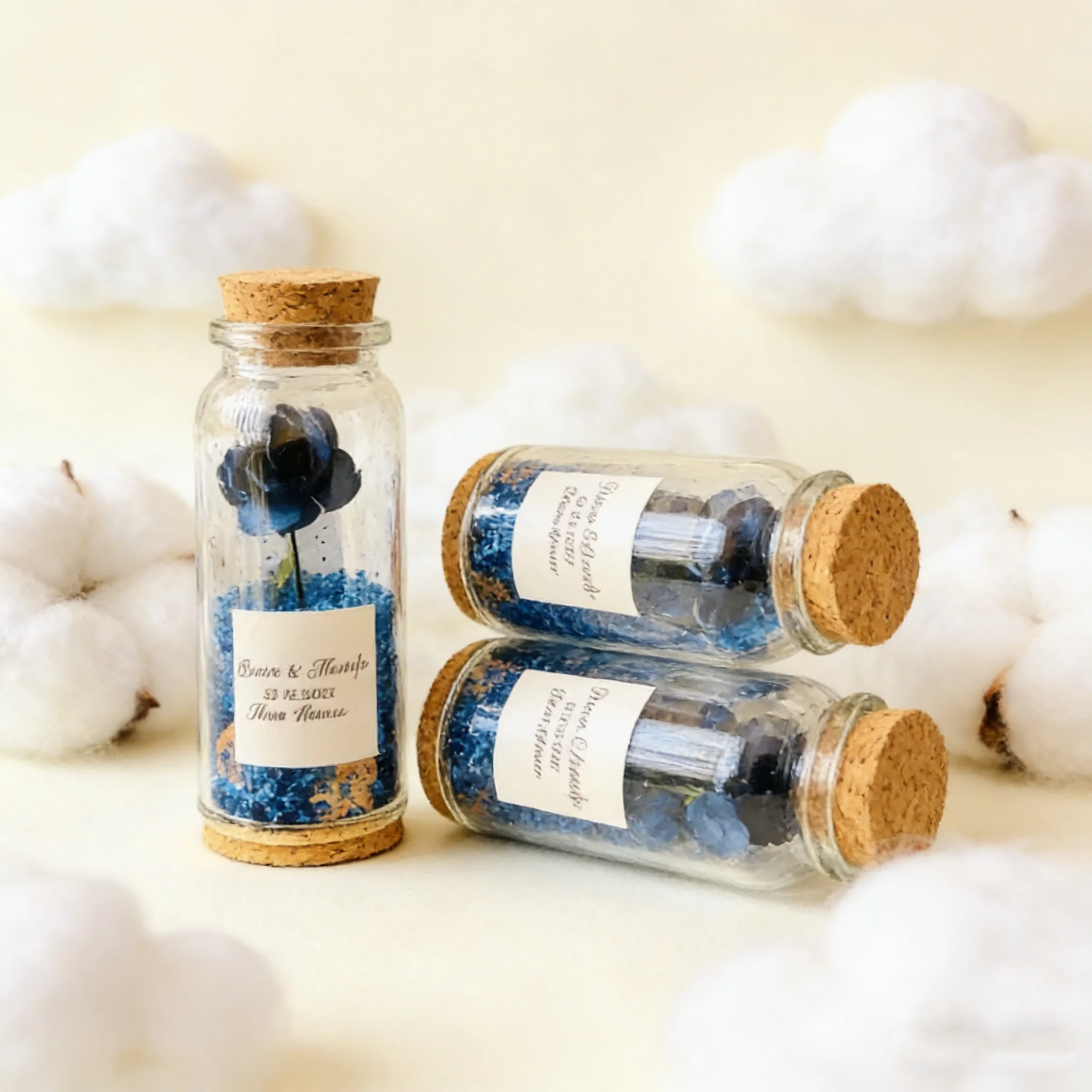 

Свадебные сувениры королевского синего цвета, стеклянные колбы-купола с персонализированной биркой, индивидуальные свадебные подарки для гостей