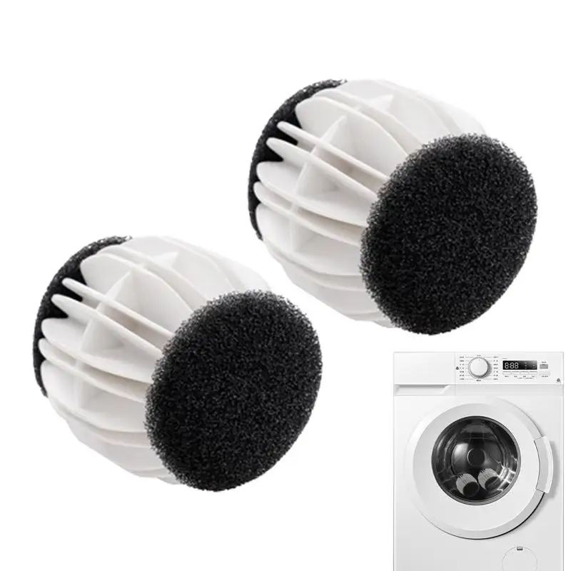 2Pcs Reusable Dirty Collection Laundry Ball Anti-winding Hair Remover For Washing Machine No Damage Anti-Tangling Sticky Ball