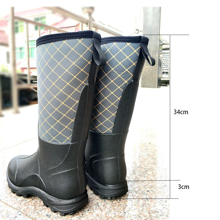 High End Outdoor Rain Shoes Rain Boots Water Shoes Industrial and Mining Boots Rain Shoes for Male and Female Couples