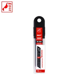 WOODPECKER FD-09A Spare Blade Set 10PCS 18mm Snap-Off Blades 0.5mm Thick Replacement Blades for Utility Knife Cutter Accessories