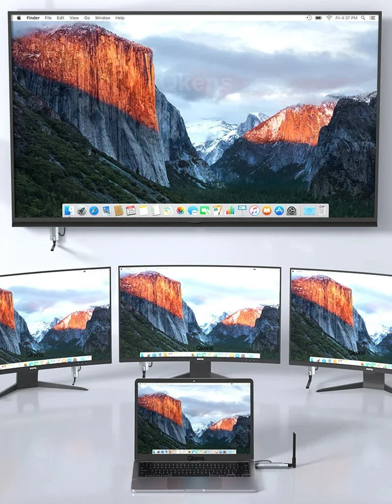 Transmissor sem fio compatível com hdmi, 50m/165 pés e 4 receptores, kit extensor 1080p para expansão simultânea de tela múltipla