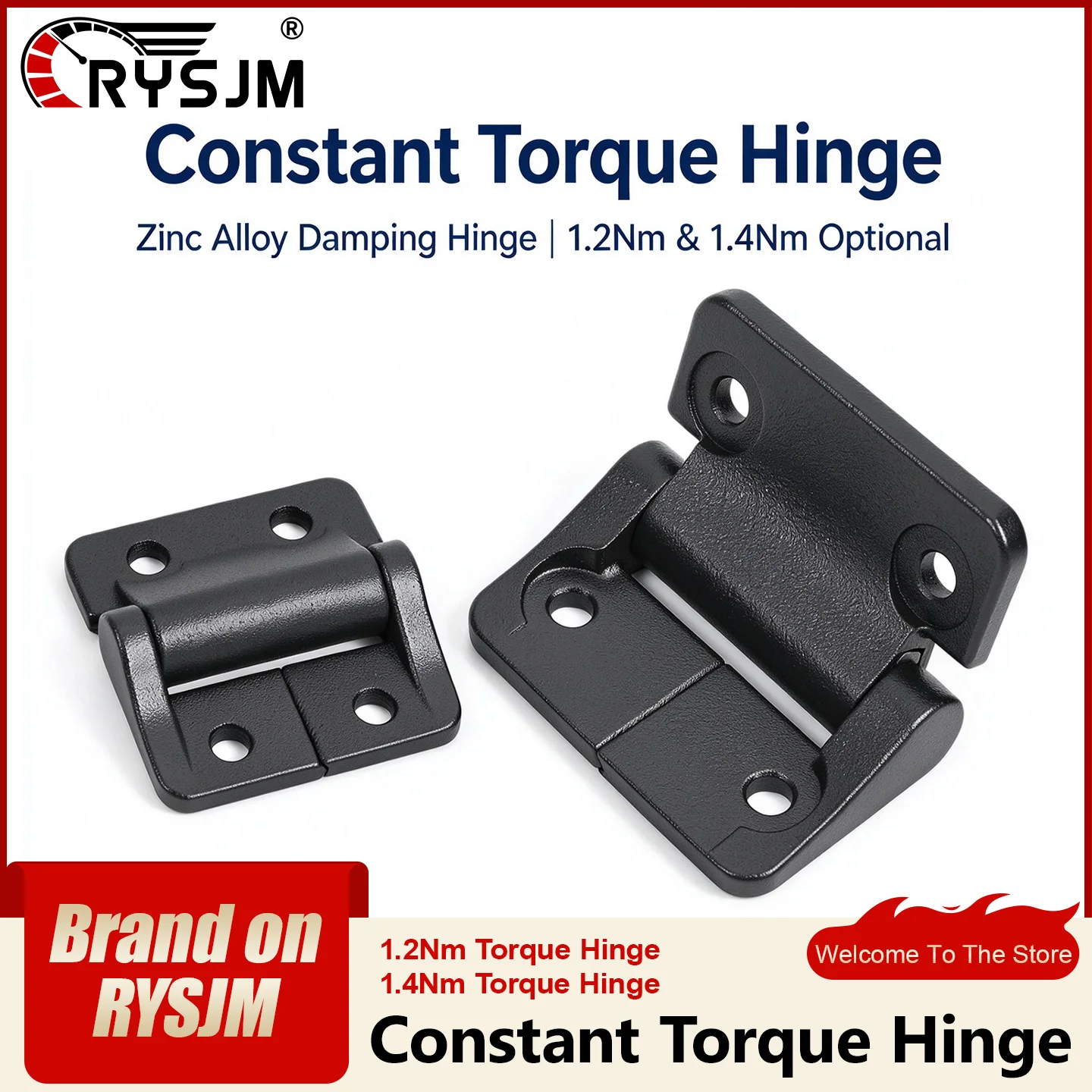 Zinc Alloy Constant Torque Hinge 1.2Nm 1.4Nm Damping Positioning Hinge Stay Hinge for RV Boat Instrument Box Equipment Cabinet