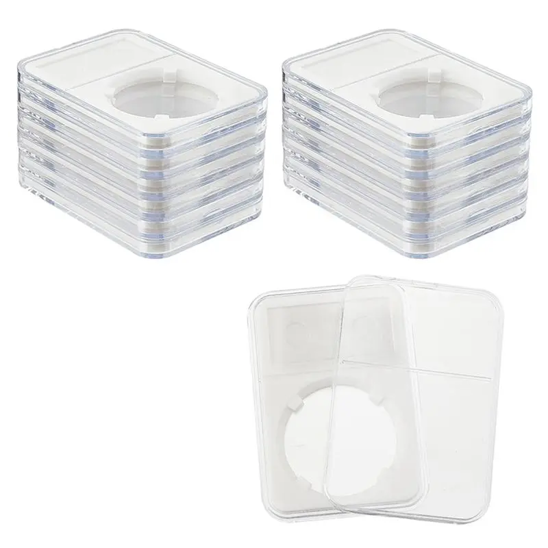 [lxya68z-]-14pcs-coin-slab-snap-display-holder-37mm-white-coin-cases-for-collectors-coin-display-box-plastic-dollar-coin-holder