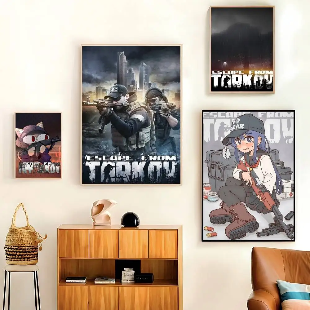 Escape From Tarkov Game Poster HD Quality Wall Art Retro Posters For Home Room Wall Decor Kawaii Room Decor
