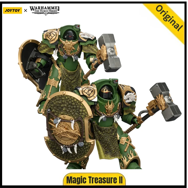 

【Pre-sale】JOYTOY Warhammer 40K Salamanders Firedrake Terminator 1 2 with Thunder Hammer and Dragonscale 1/18 Action Figure