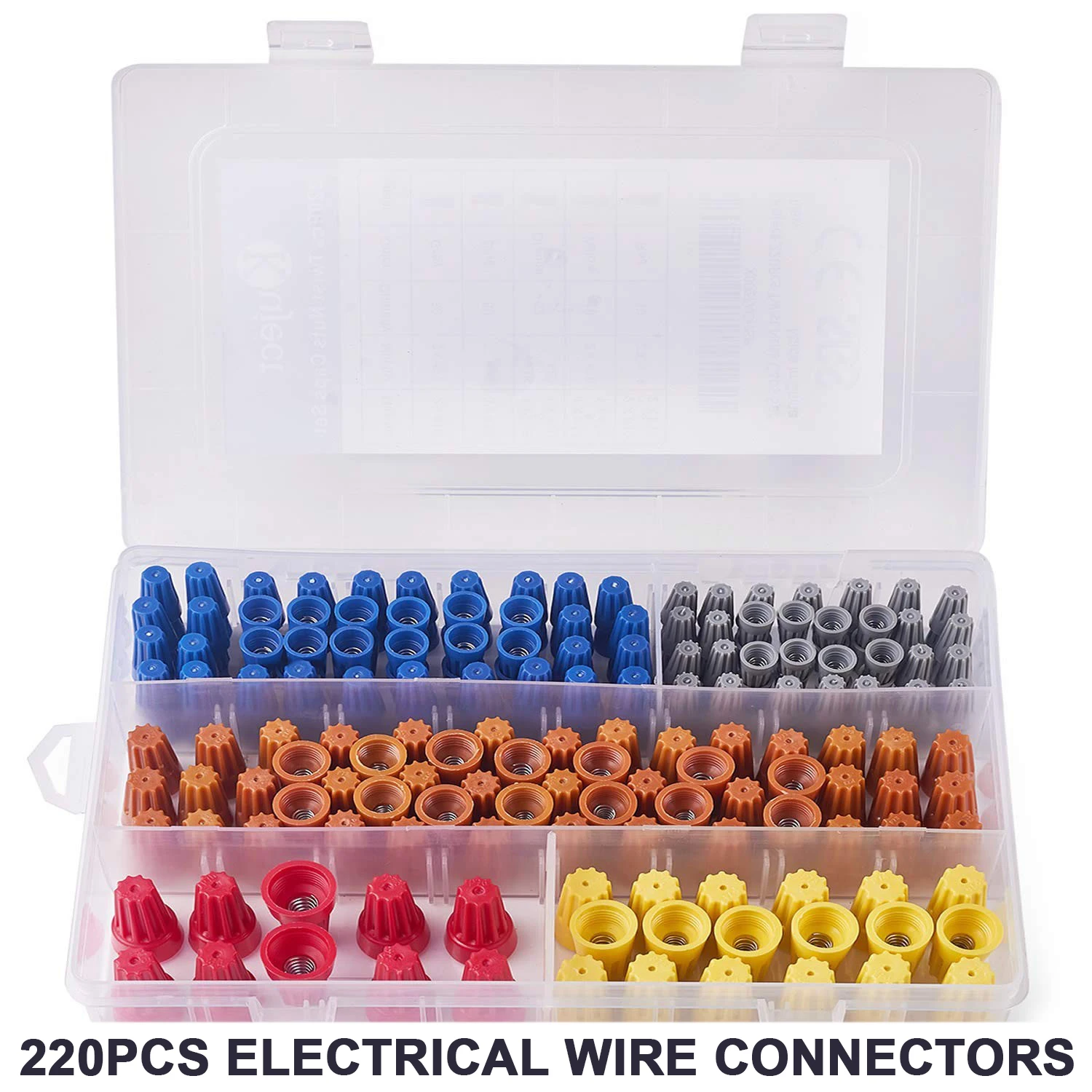 110/158/220Pcs Screw Crimp Cap - Wire Connector Cap ulasan dan harga