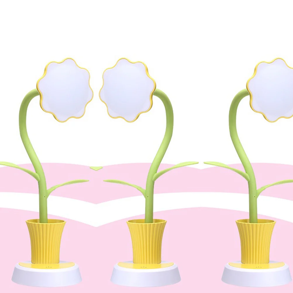 1 قطعة مصباح مكتبي لحماية العين LED قابل لإعادة الشحن للتحكم باللمس ضوء القراءة للمنزل والمكتب قابل للتعديل مصباح طاولة الدراسة الكرتونية #3