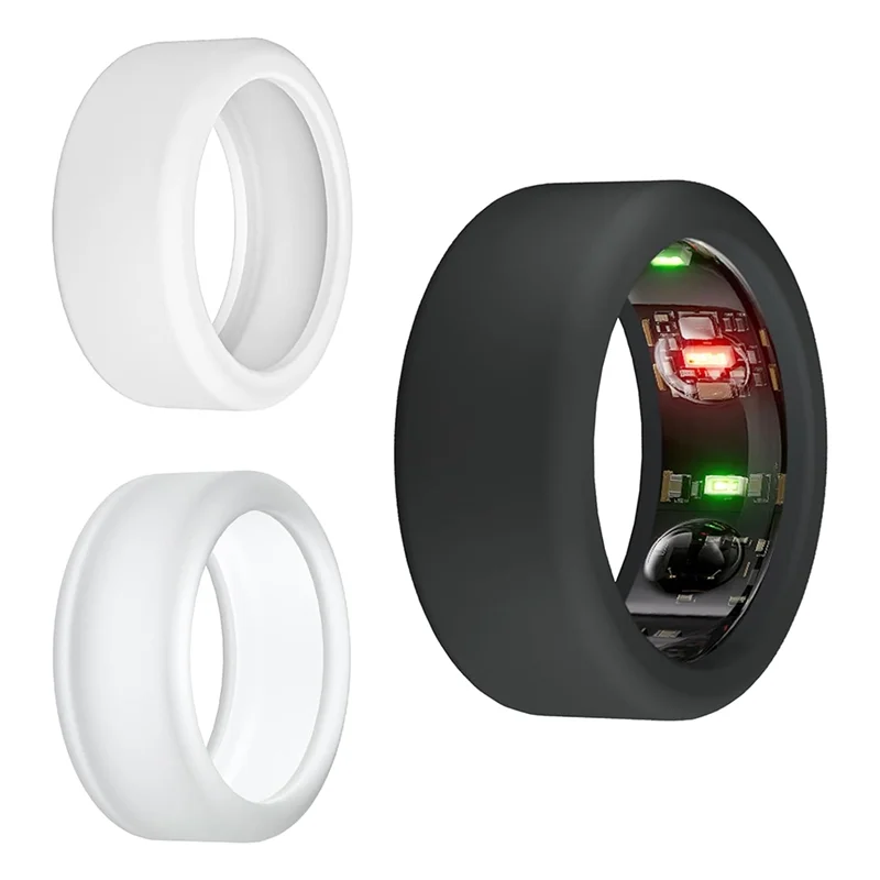 Protetor de anel ABXY compatível com Oura-Ring Gen3, capa de anel de silicone elástico para trabalhar, 3 peças