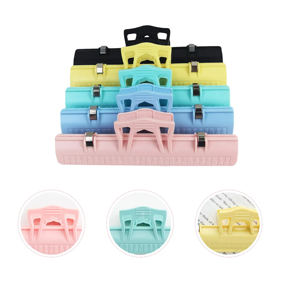 

5 Pcs ABS Sheet Music Holder Portable Book Stand Clip for Piano Guitar Binder Folder Musical Supplies