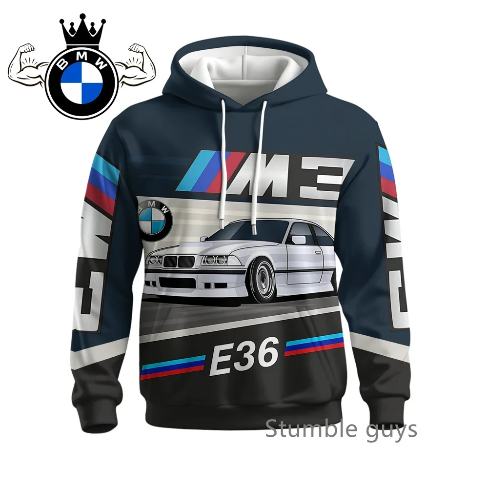 الخريف الرجال BMW هوديي كم طويل البلوز سترة معطف عارضة الأزياء الرياضية دراجة نارية سباق M قوة السيارات العلامة التجارية