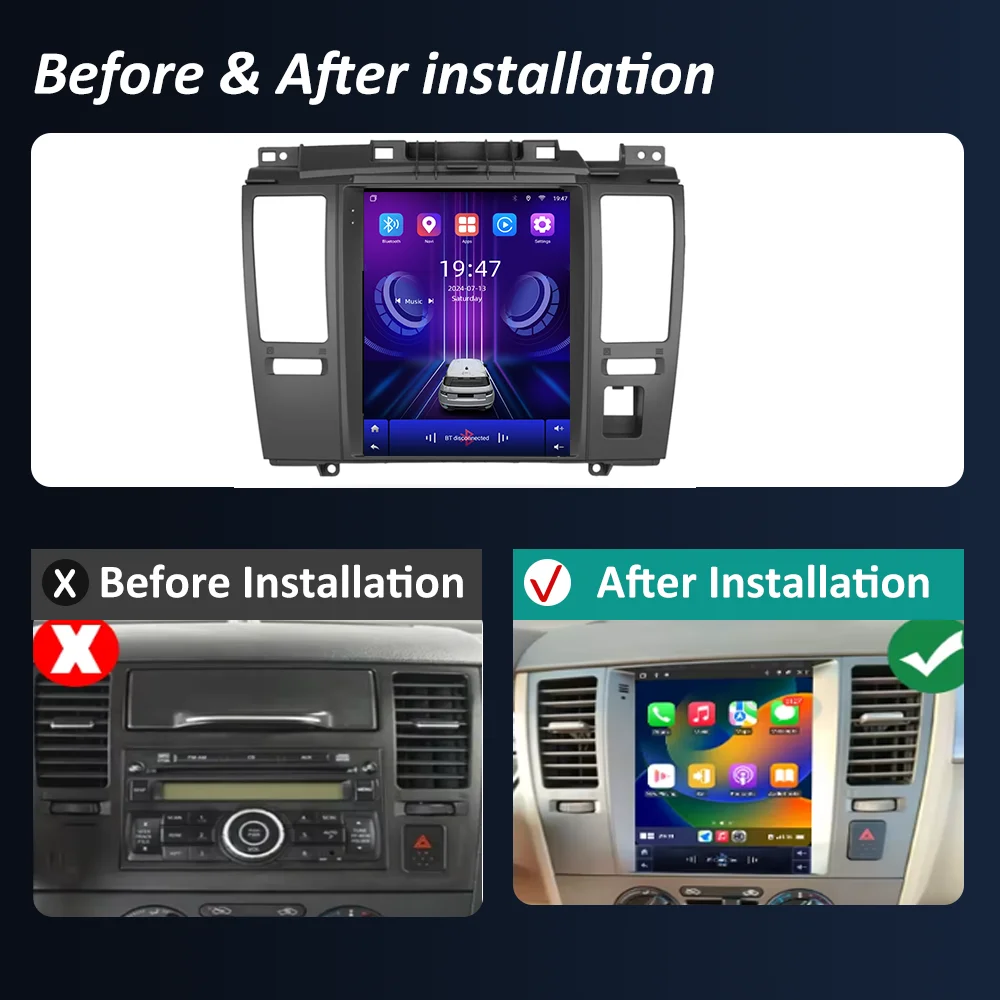 9.7 inch Car Radio For Nissan Tiida 2008 - 2010 Auto Multimedia Player GPS Navi Wireless Carplay DSP Stereo WIFI 4G Head Unit