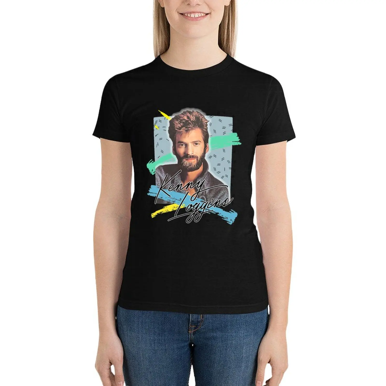 

Kenny Loggins T-Shirt female summer top t-shirt dress for Women long