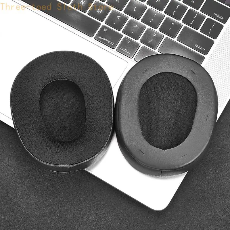 Schwarze Ohrabdeckungen für XIBERIA Over-Ear-Gaming-Kopfhörer, Ersatzpaar mit weicher Polsterung für Arbeitstage, Studie E74A – Detail 7