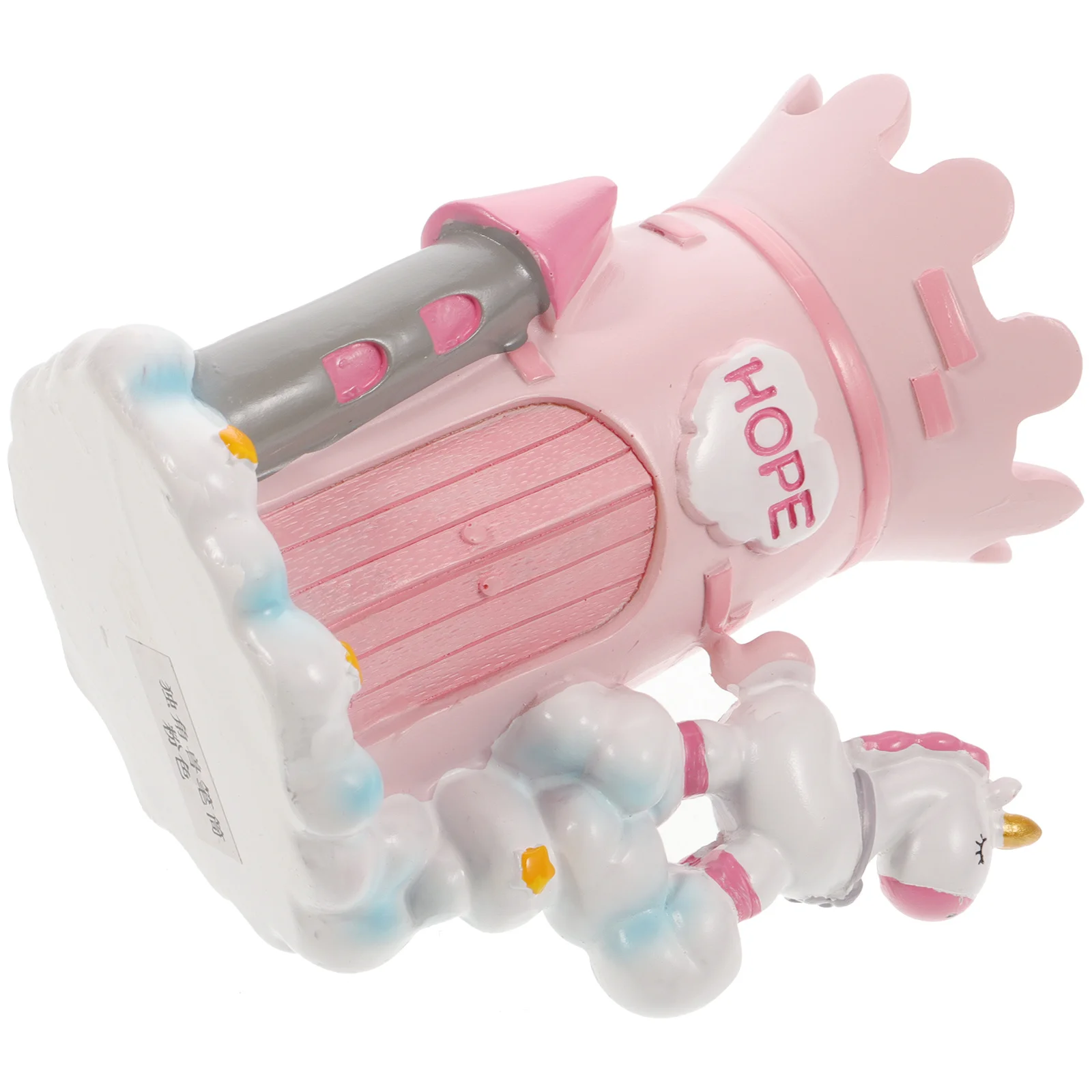 

1Pcs Resin Pink Pen Holder Cartoon Desktop Organizer Storage Case Pen Rack Makeup Brush Holder Decoration