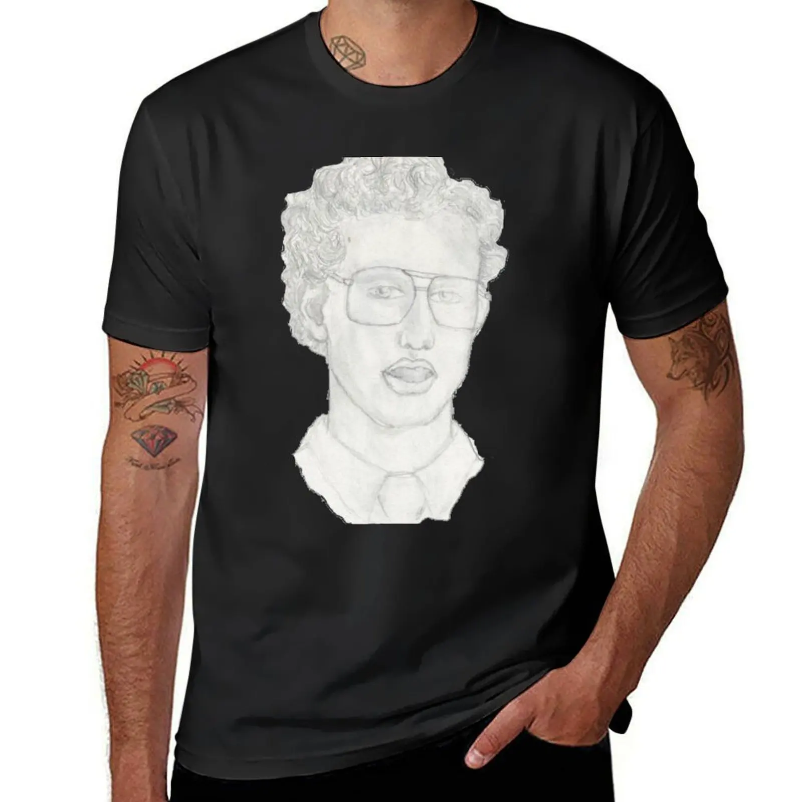 Napoleon Dynamite Portrait T-Shirt for a boy aesthetic clothes mens graphic t-shirts