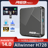 TV Box Original Global Version R69 PRO Allwinner H728 Octa Core Android 14 Ultra HD 8K Wifi 6 USB3.0 Ethernet 1000M Set Top Box