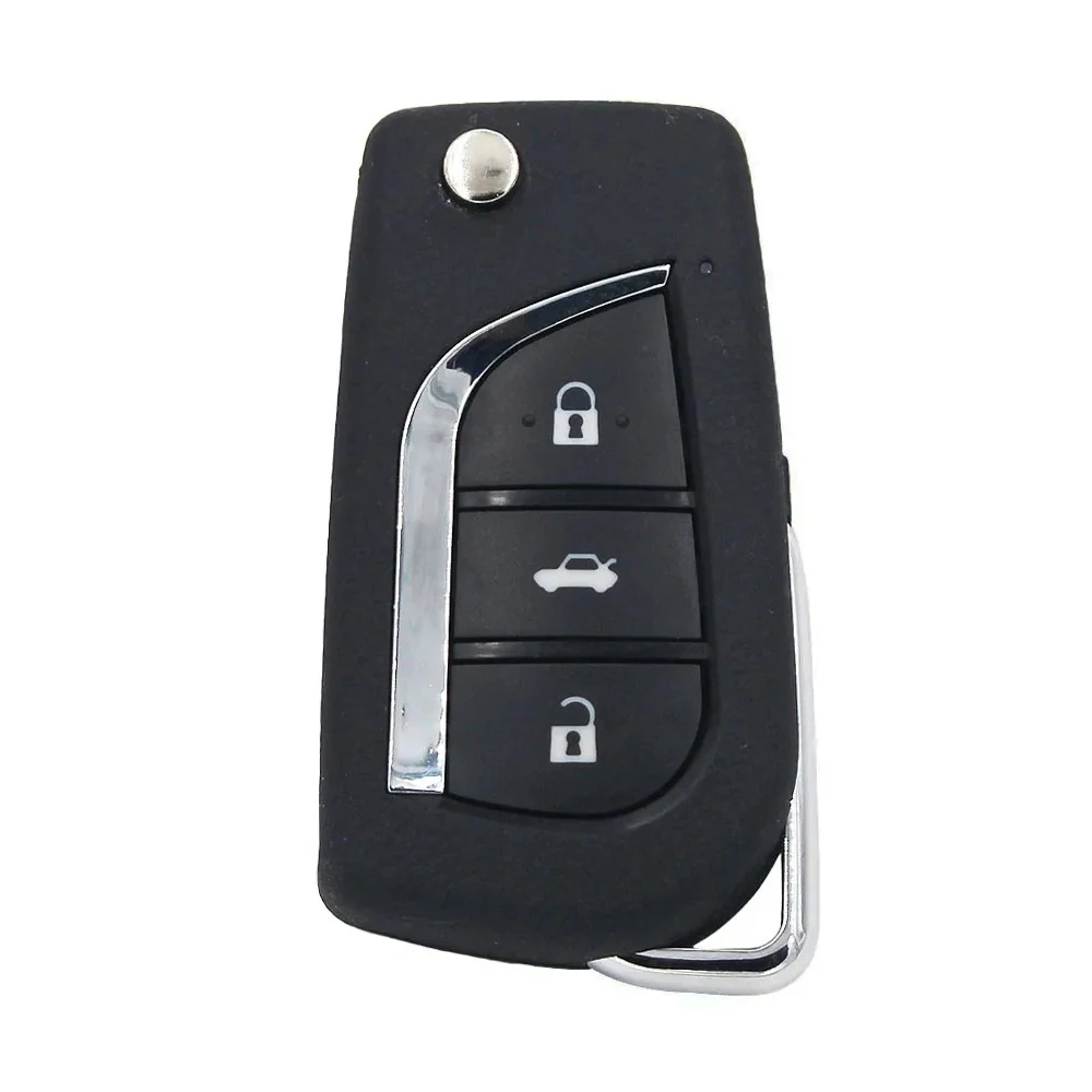 Upgraded Remote Key Fob 433MHz 4C Chip for Toyota Yaris Avensis Corolla P/N: 89071-0D010 TOY47 Blade