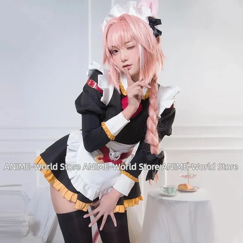 Disfraz de Anime Fate/Grand Order para Halloween, uniforme escolar JK, Astolfo, talla personalizada