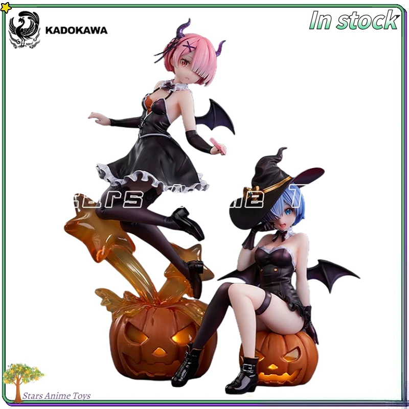 

Original KADOKAWA KDcolle Re ZERO Starting Life in Another World RAM/REM Magic Night Magic Anime Figure Model Gift Toy