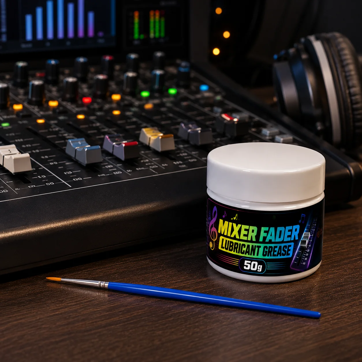 50g MIRAVEXL Mixer Fader Grease + Brush, Professional Mixer Lubrication, Smooth Performance, Long-Lasting, Easy to Apply image 5
