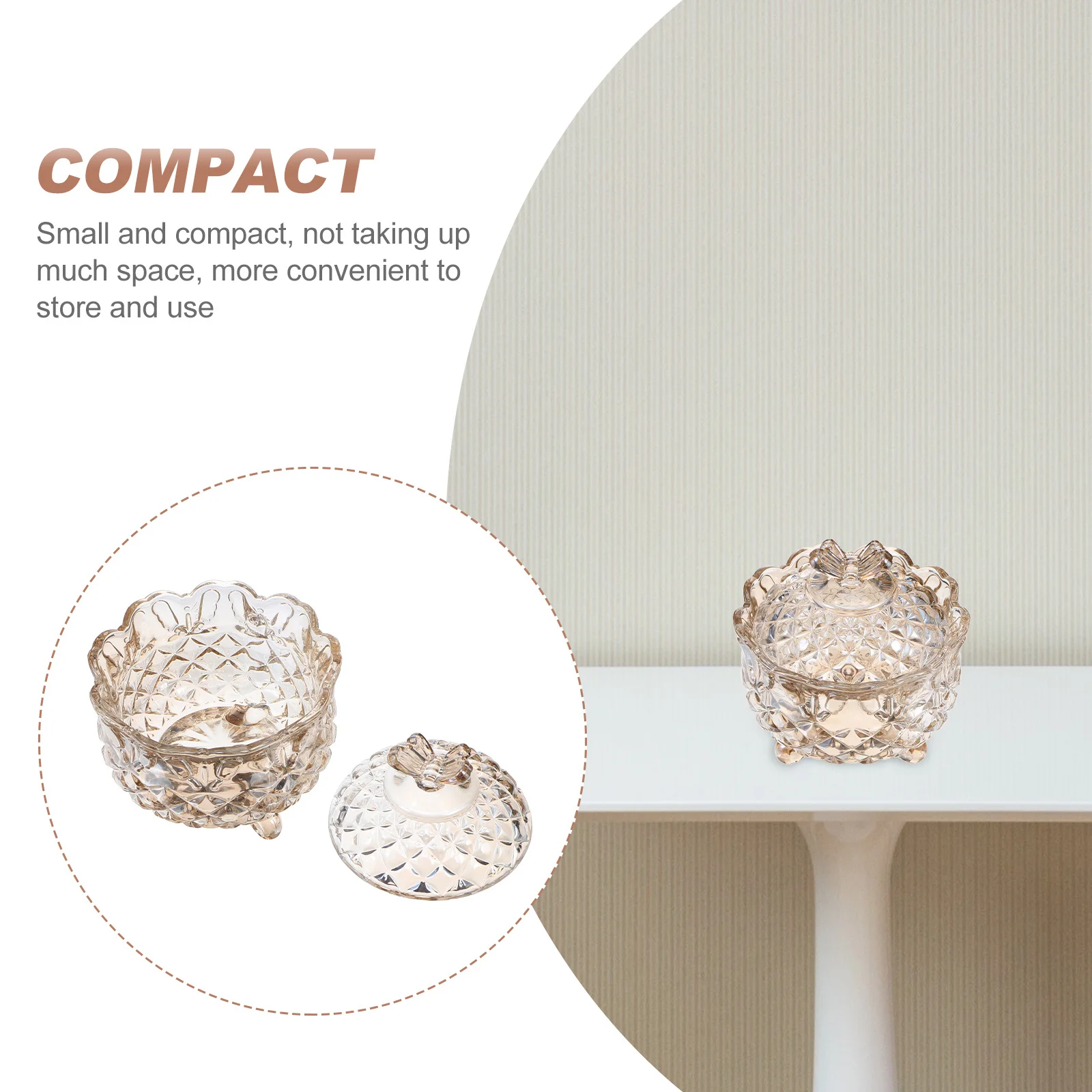 

1Pcs 280ml Glass Candy Jar Butterflies Design Food Container Home Decor Gift Candy Jar Glass Storage Container