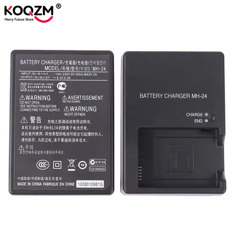 MH-24 Charger ForNikon EN-EL14 14a Battery P7000 P7100 D3100 D5100 D3200 Camera EU US Plug Power Cord Battery Charger