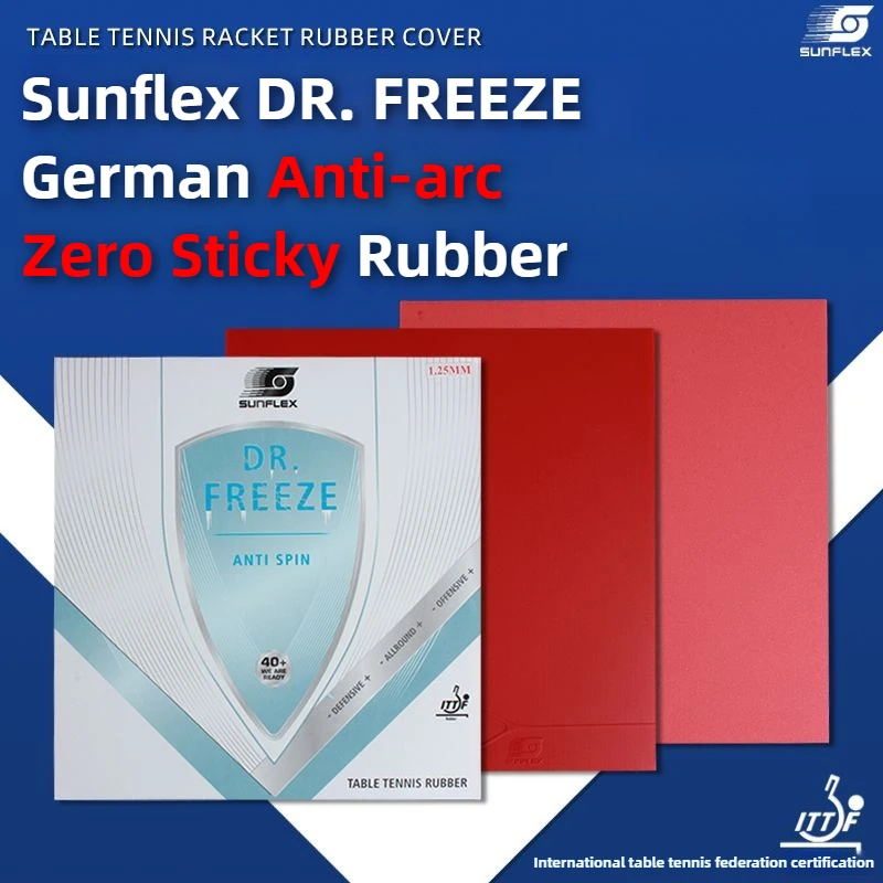 

GERMANY SUNFLEX ANTI SPIN Table Tennis Rubber Sheet Pips-in Non-sticky 1.25mm Sponge Table Tennis Racket Rubber ITTF Approved