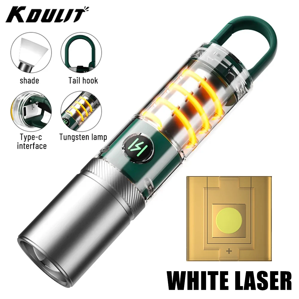 2000LM Powerful LED Flashlight Rechargeable Portable Torch Built-in Battery 5 Mode Lighting Outdoor Emergency Camping Lantern