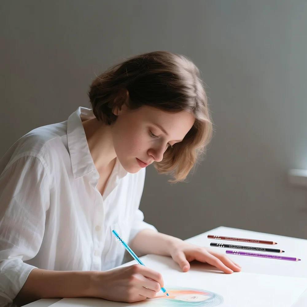 アーティスト用色鉛筆、描画スケッチ用木芯、プロ用画材、絵画用 - Colored Pencil Professional のレビューと価格