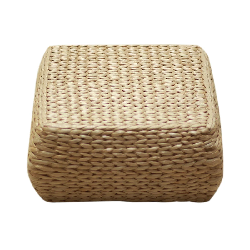 The product can be customized.Grass woven square seat stool creative footrest low stool small stool stool pier replacement