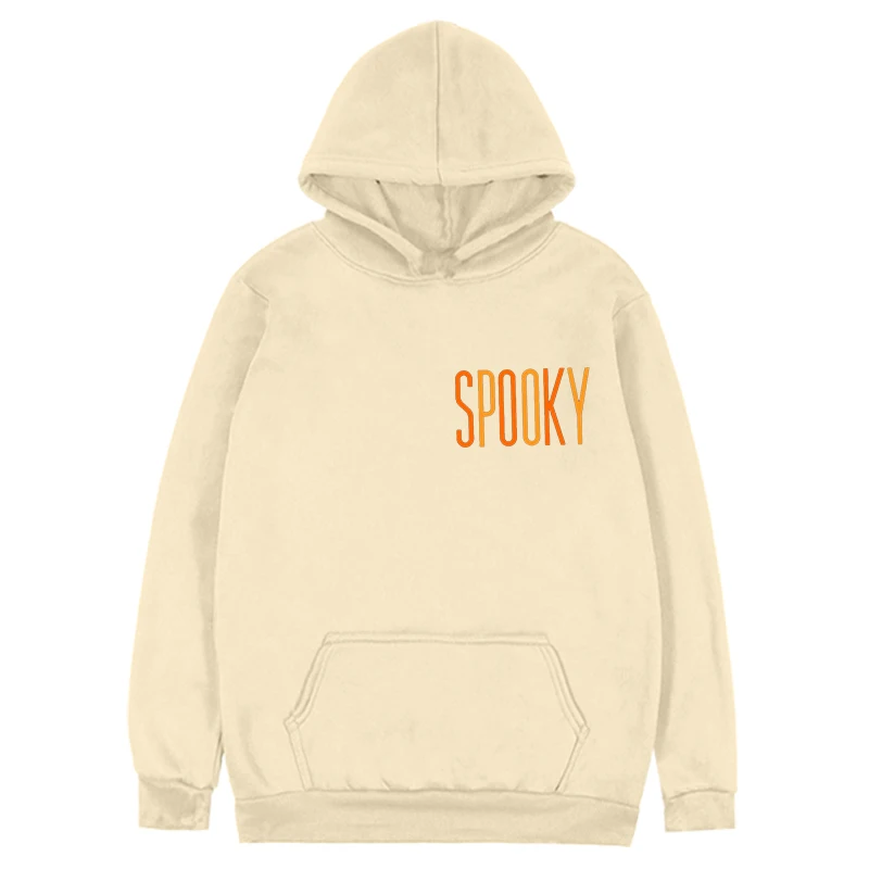 Vintage Halloween Sweatshirt Spooky Hoodies Aesthetic Retro Halloween Women Clothing Streetwear Clothes m
