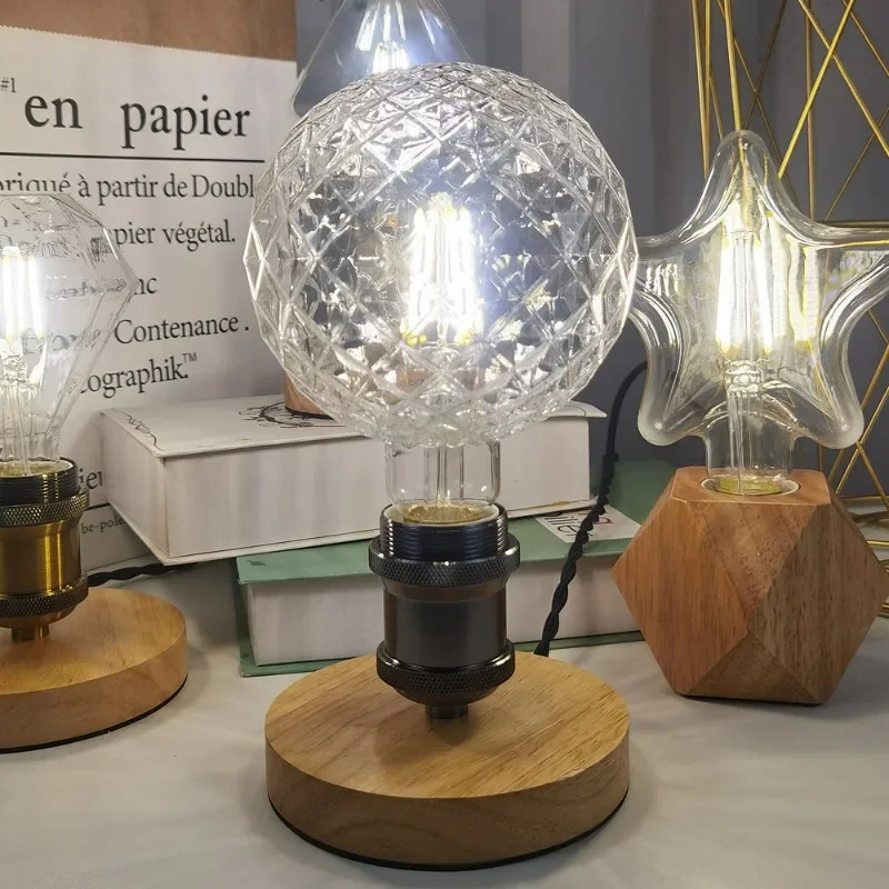 Edison ampoule lampe de Table lustre LED économie d'énergie créative 220V 4W E27 4000K lumière blanche ampoule décorative